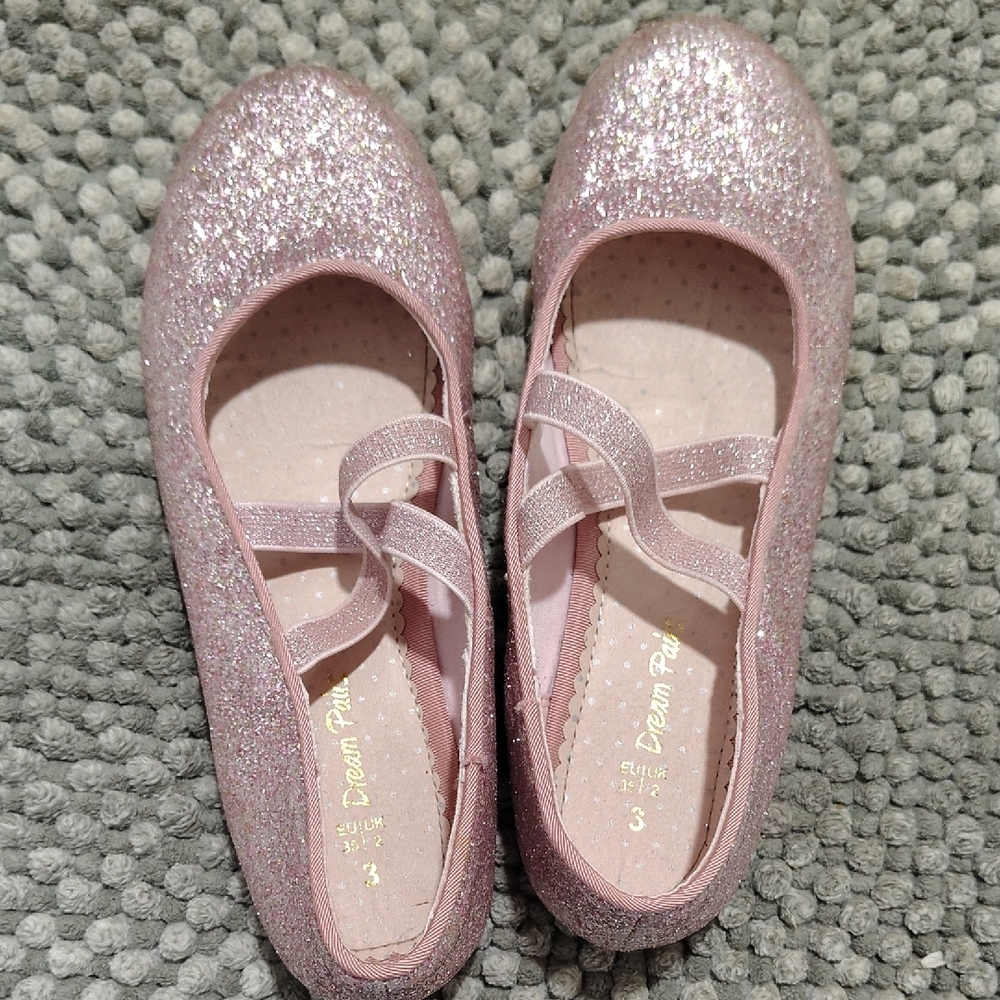 Pink Glitter Kids Shoes